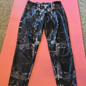Blackmilk Circuit Board Gray Leggings Size L